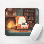 Schattigee spooklezing door een gezellige open haa muismat (Met muis)
