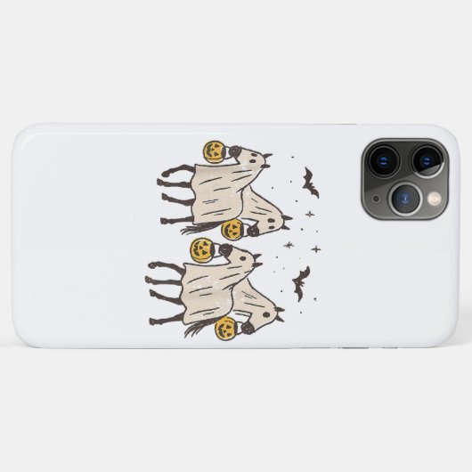 Schattigee Spookpaarden Halloween Trick or treat Case-Mate iPhone Case (Achterkant (horizontaal))