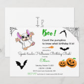 Schattigee spookpompoenen Halloween 2e Verjaardag Kaart (Voorkant / Achterkant)