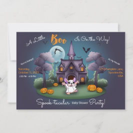 Schattigee spookpompoenen Halloween Baby shower In Kaart