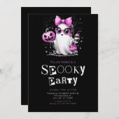 Schattigee spooksterren minimalistisch Halloween f Kaart (Voorkant / Achterkant)