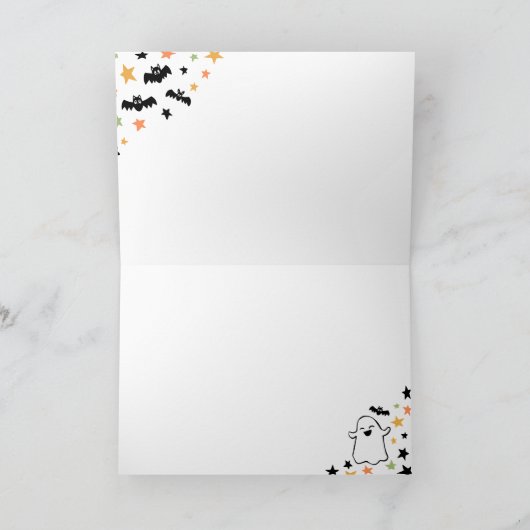 Schattigee Spooktacular Coach Happy Halloween Kaart (Binnen)