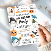 Schattigee Spooktacular Halloween 10e Verjaardag S Kaart