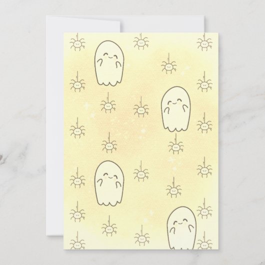 Schattigee Spooktacular Halloween Party Invitation Kaart (Achterkant)