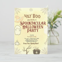 Schattigee Spooktacular Halloween Party Invitation