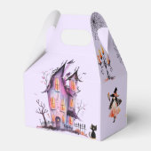 Schattigee Spooktacular Heksen Kostuum verjaardags Bedankdoosjes (Achterkant)