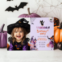 Schattigee Spooktacular verjaardagsfoto Halloween 
