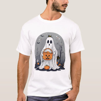 Schattigee spooktruc of behandeling voor Halloween T-shirt