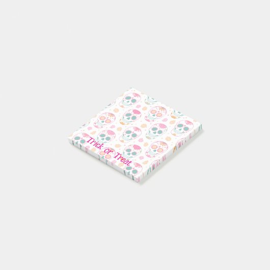 Schattigee spookvleermuis post-it® notes (Schuin)