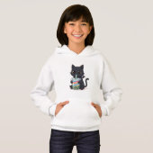 Schattigee Spooky Black Cat en Boba Potion (Voorkant volledig)