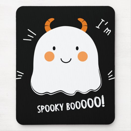 Schattigee Spooky Boo Demon Ghost Muismat (Voorkant)