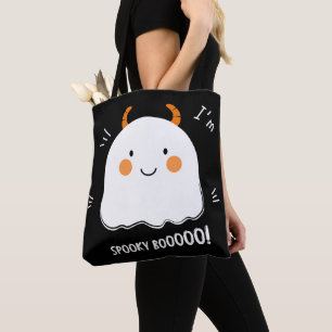 Schattigee Spooky Boo Demon Ghost Tote Bag