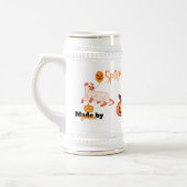Schattigee Spooky Dog Ghost & Pumpkin Halloween De Bierpul (Links)