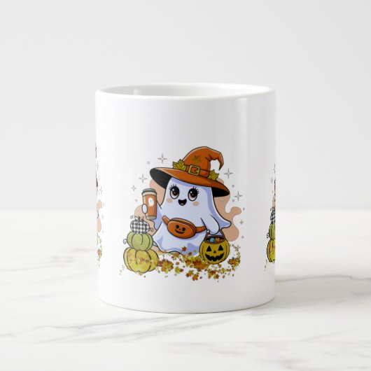 Schattigee Spooky Drink Coffee Specialty Mok (Voorkant)