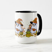 Schattigee Spooky Drink Koffie Combo Mok, 15 oz Mok (Voorkant rechts)