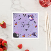 Schattigee Spooky Eerste Verjaardag Halloween Part Servet (Insitu)