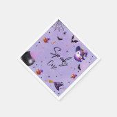 Schattigee Spooky Eerste Verjaardag Halloween Part Servet (Hoek)