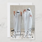 Schattigee Spooky Era Foto Halloween Feestdagenkaart (Voorkant)