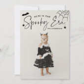Schattigee Spooky Era Foto Halloween Feestdagenkaart (Voorkant)