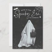 Schattigee Spooky Era Foto Halloween Feestdagenkaart (Voorkant)