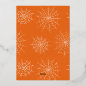 Schattigee Spooky Era Foto Halloween Folie Feestdagenkaart (Achterkant)