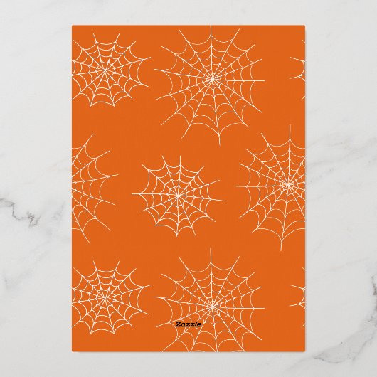 Schattigee Spooky Era Foto Halloween Folie Feestdagenkaart (Achterkant)