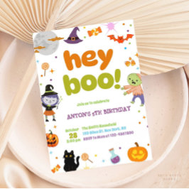 Schattigee Spooky & Fun Halloween Verjaardag Kaart