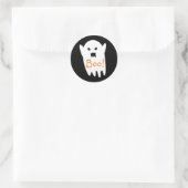 Schattigee Spooky Ghost Gezegde Boo Ronde Sticker (Tas)