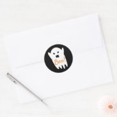 Schattigee Spooky Ghost Gezegde Boo Ronde Sticker (Envelop)