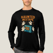 Schattigee Spooky Ghost - Halloween Haunted Mixtap Tri-Blend Shirt (Voorkant volledig)