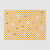 Schattigee Spooky Ghost Halloween Tiener Verjaarda Tissuepapier (Voorkant)