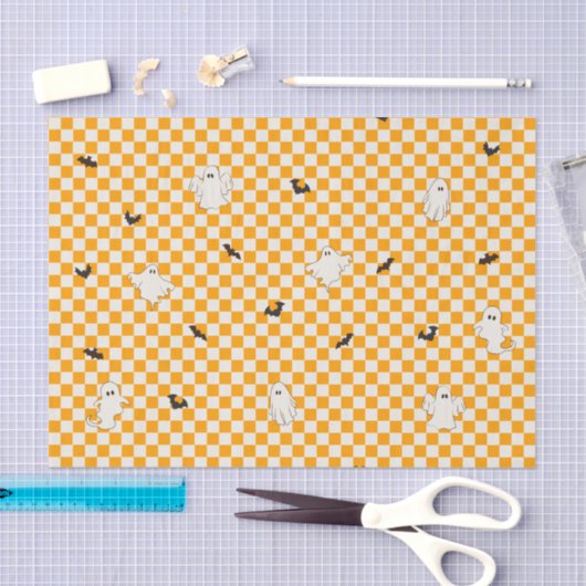 Schattigee Spooky Ghost Halloween Tiener Verjaarda Tissuepapier (Craft)