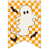 Schattigee Spooky Ghost Halloween Tiener Verjaarda Vlaggetjes (Eerste vlag)
