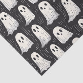 Schattigee Spooky Ghosts Black & White Halloween Tissuepapier (Detail)