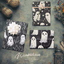 Schattigee Spooky Ghosts Halloween Paper Set