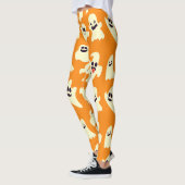 Schattigee Spooky Ghosts Pattern Halloween Fun Kaw Leggings (Links)