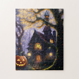 Schattigee spooky grillige Halloween/herfst Legpuzzel