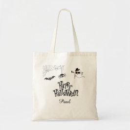 Schattigee & Spooky Halloween Canvas tas