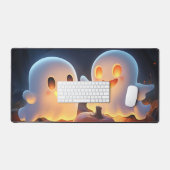 Schattigee Spooky Halloween Cartoon Ghosts Glowing Bureaumat (Keyboard & Muis)