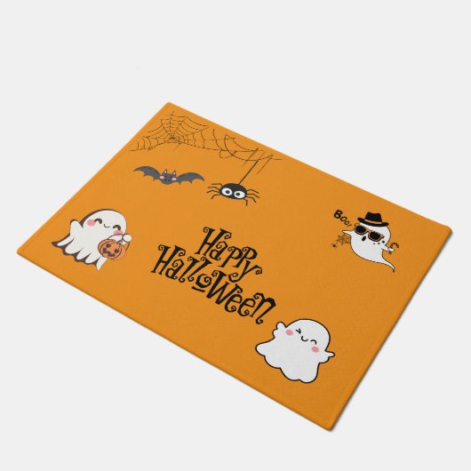 Schattigee & Spooky Halloween Deur Mat (Schuin)