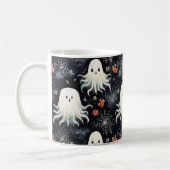 Schattigee spooky halloween drijvende grillige gee koffiemok (Links)