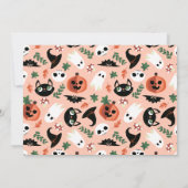 Schattigee Spooky Halloween Drive van Blush Baby s Kaart (Achterkant)