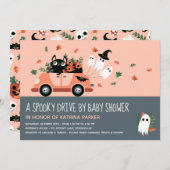 Schattigee Spooky Halloween Drive van Blush Baby s Kaart (Voorkant / Achterkant)