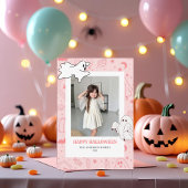 Schattigee Spooky Halloween-fotokaart