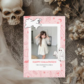 Schattigee Spooky Halloween-fotokaart