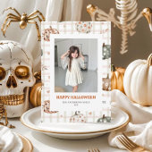 Schattigee Spooky Halloween-fotokaart