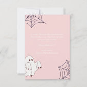 Schattigee Spooky Halloween-fotokaart (Achterkant)