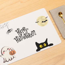 Schattigee & Spooky Halloween Gelamineerde Placema
