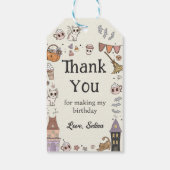 Schattigee Spooky Halloween Ghost Dank u Cadeau La Cadeaulabel (Achterkant)