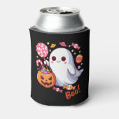 Schattigee Spooky Halloween Ghost, Pompoenen en Sn Blikjeskoeler (Blikje Achterkant)